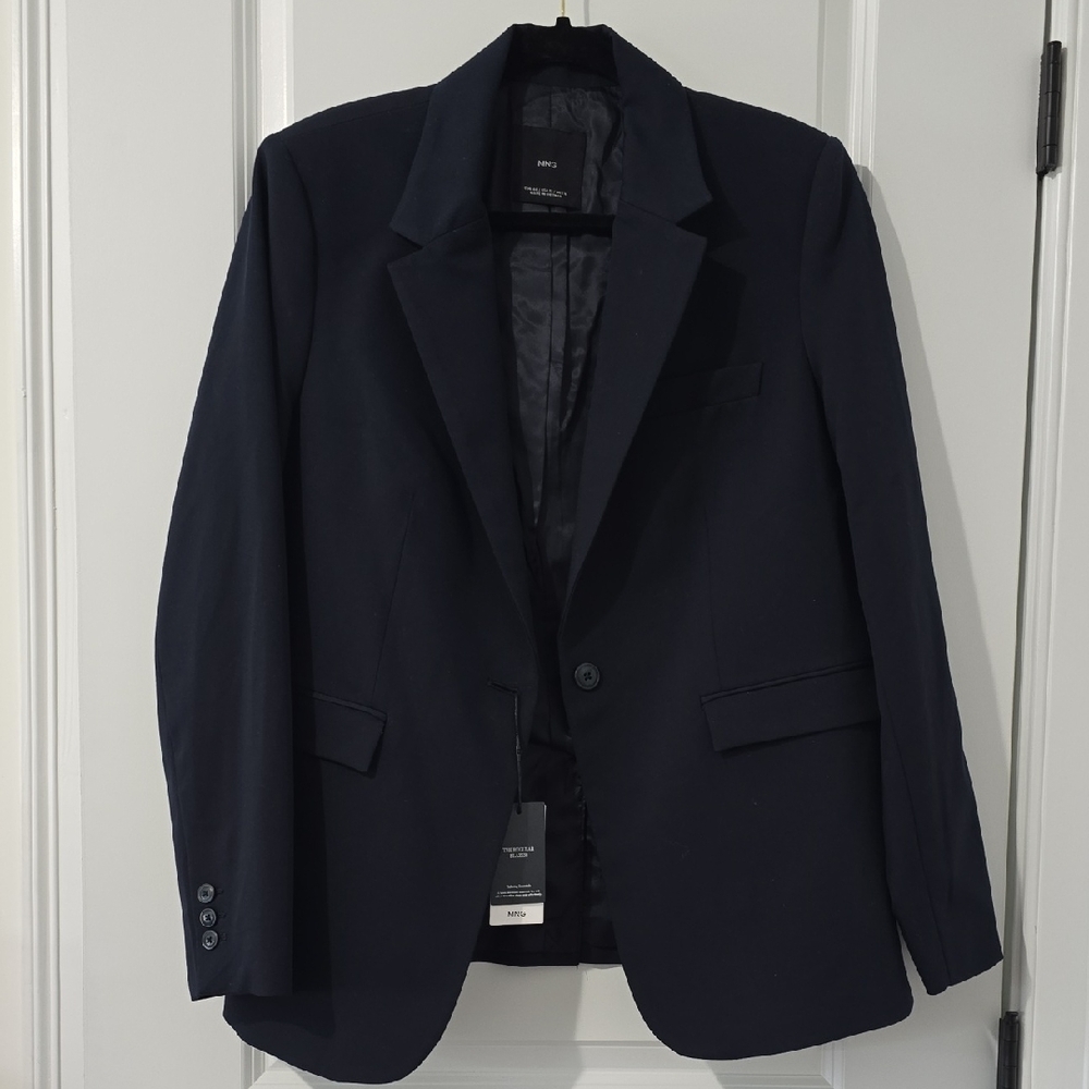Mango Elegant Navy Blazer